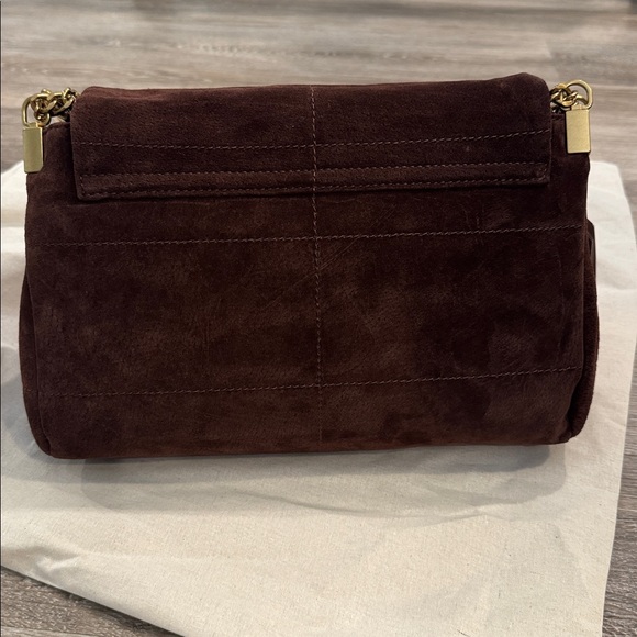 Zara leather chocolate brown leather shoulder bag purse - Picture 13 of 14